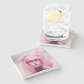 ドリーミーピンク ストーンコースター (横)