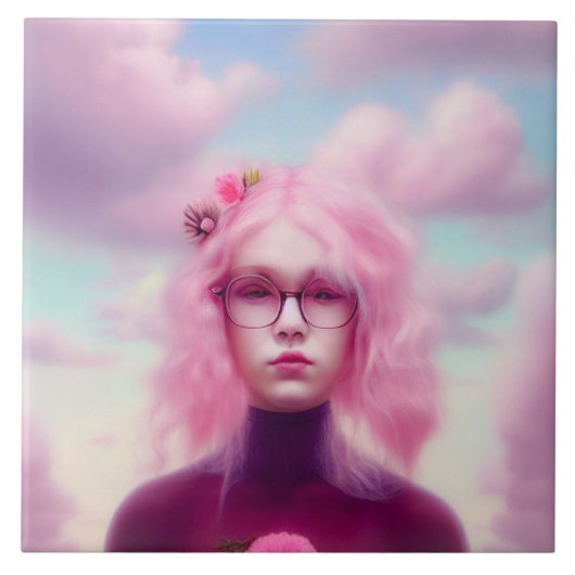 ドリーミーピンク タイル (正面)