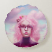 ドリーミーピンク ラウンドクッション (裏面)