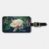 ドリーミーピーチバラアンドブッパーソナライズされたズ ラゲッジタグ (正面横)