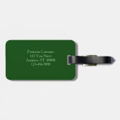 ドリーミーピーチバラアンドブッパーソナライズされたズ ラゲッジタグ (裏面横)