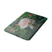 ドリーミーピーチバラアンドローズブズフラワー バスマット (アングル)