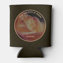 ドリーミーピーチバラ パーソナライズされた 缶クーラー