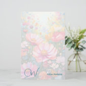 ドリーミーファンタジーフラワーガーデンモノグラム紙シート (スタンド正面)