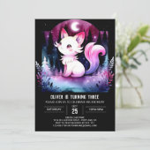 ドリーミーフェイネキャット誕生日 招待状 (スタンド正面)
