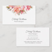 ドリーミーフェミニンフローラブーケ 名刺 (正面/裏面)