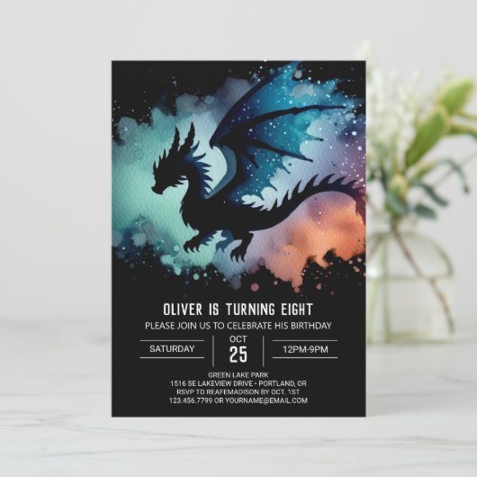 ドリーミーフェルソウドラゴン誕生日 招待状 (スタンド正面)