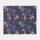 ドリーミーフォークキツネ フリースブランケット (正面(横))