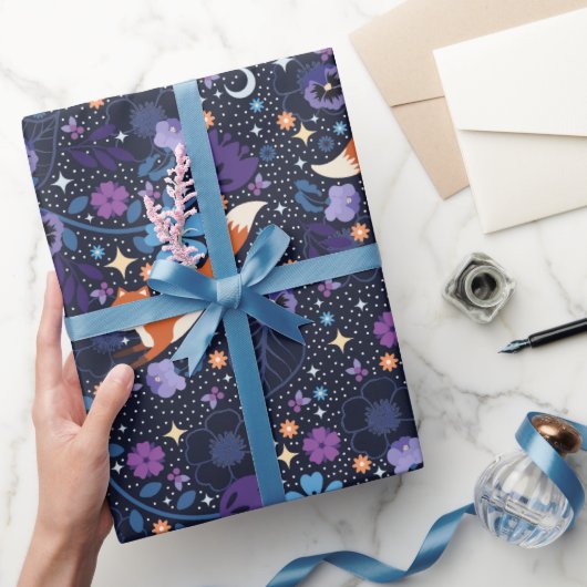 ドリーミーフォークキツネ ラッピングペーパー (ギフト)