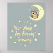 ドリーミーフクロウ&ムーン子供部屋 ポスター (正面)