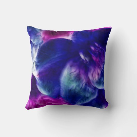 ドリーミーフラクタル抽象芸術フローラ クッション (裏面)