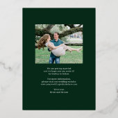 ドリーミーフレームFOILウェディング日付カードを保存 箔招待状 (裏面)