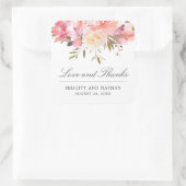 ドリーミーフローラウォーターカラーブーケありがとう スクエアシール (バッグ)