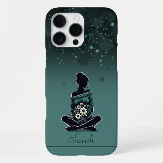 ドリーミーフローラシルエット iPhoneケース (裏面)