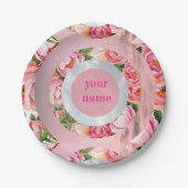 ドリーミーフローラスカイリングや輪 ペーパープレート (正面)