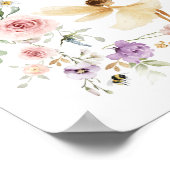 ドリーミーフローラフェアリー最初の1歳の誕生日へようこそ ポスター (角)