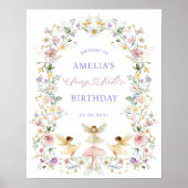 ドリーミーフローラフェアリー最初の1歳の誕生日へようこそ ポスター (正面)