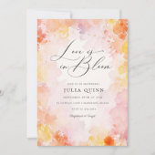 ドリーミーフローララブは開花ブライダルシャワー 招待状 (正面)