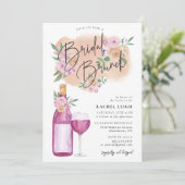 ドリーミーフローラワインブライダルブランチ招待状 招待状 (スタンド正面)