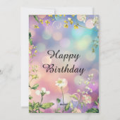 ドリーミーフローラ誕生日招待状 シーズンカード (裏面)