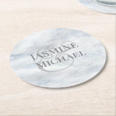 ドリーミーフローラ |パーソナライズされた紙コースター ラウンドペーパーコースター (アングル)