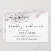 ドリーミーフローラ |ベビーシャワー招待状 (正面/裏面)