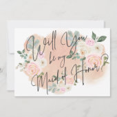 ドリーミーフローラV2メイド・オブ・オーナー（花嫁付き添い人）カード 招待状 (正面)