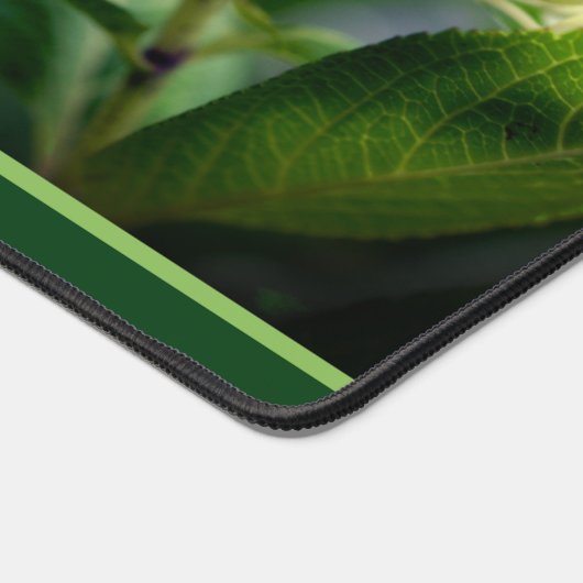 ドリーミーブルーアジサイパーソナライズされた花 デスクマット (コーナー)