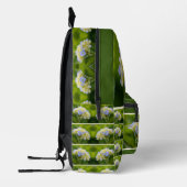 ドリーミーブルーアジサイパーソナライズされた花 プリントバックパック (左)