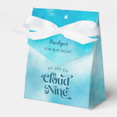 ドリーミーブルースカイクラウドナイン9誕生日 フェイバーボックス (正面サイド)