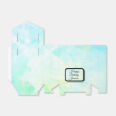 ドリーミーブルーパステルエレガントパーソナライズされた フェイバーボックス (折り畳みなし)
