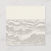 ドリーミーブルーパーム結婚ツリーのQRコード エンクロージャーカード (裏面)