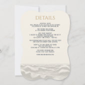 ドリーミーブルービーチwith詳細結婚式招待状 招待状 (裏面)