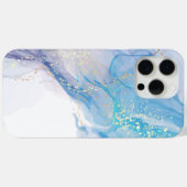 ドリーミーブルーマーブルデザイン電話ケース Case-Mate iPhoneケース (裏面 (横))