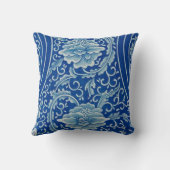 ドリーミーブルーロータスヴィンテージチノワセリー クッション (裏面)