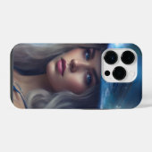 ドリーミーブルー大理石iPhoneケース iPhoneケース (裏面横)