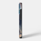 ドリーミーブルー大理石iPhoneケース iPhoneケース (左側面)