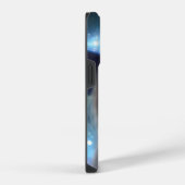 ドリーミーブルー大理石iPhoneケース iPhoneケース (右側面)