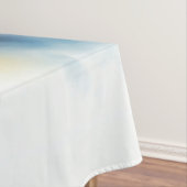 ドリーミーブルー、イエロー、ピンクのバラの水色 テーブルクロス (インサイチュ)