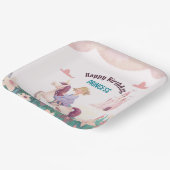 ドリーミープリンセスライディングユニコーンスクエア紙プレート ペーパープレート (傾斜あり)