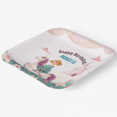 ドリーミープリンセスライディングユニコーンスクエア紙プレート ペーパープレート (傾斜あり)