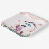 ドリーミープリンセスライディングユニコーンスクエア紙プレート ペーパープレート (傾斜あり)