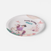 ドリーミープリンセスライディングユニコーン紙プレート ペーパープレート (アングル)