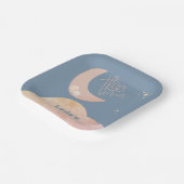 ドリーミーベビーオーバーザムーンベビーシャワー紙プレート ペーパープレート (傾斜あり)