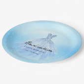 ドリーミーベビーブルーキンセアニェラカスタムホテル ペーパープレート (アングル)