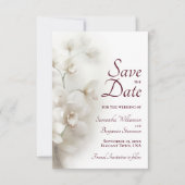 ドリーミーホワイトオーランズブルゴーニュ文字結婚ズ セーブザデート (正面)