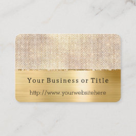 ドリーミーホワイトグリジー金ゴールドスパークル 名刺