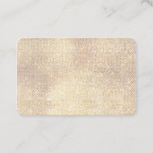 ドリーミーホワイトグリジー金ゴールドスパークル 名刺 (裏面)