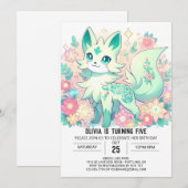 ドリーミーボホキツネデジタル誕生日 招待状 (正面/裏面)