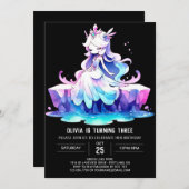 ドリーミーボホプリンセス誕生日 招待状 (正面/裏面)